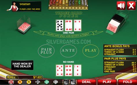 3 card poker simulator.